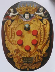 Duża tarcza z ramionami Medici